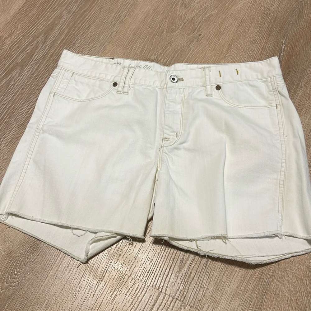 Madewell white‎ Denim Short size 30 D9
